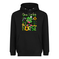 Black one lucky nurse Heavyweight Hoodie - Artiststas