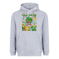 Heather Grey one lucky nurse Heavyweight Hoodie - Artiststas