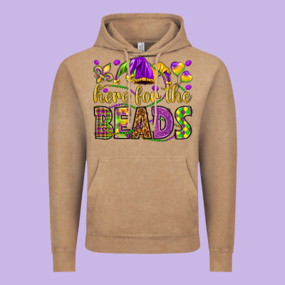 Here For The Beads Vintage Hoodie Designed By Howdyjamesfarm