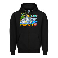 Black 2024 Cruisin Zipper Hoodie - CowhideDigitalArt