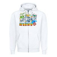 White 2024 Cruisin Zipper Hoodie - CowhideDigitalArt