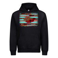 Black leopard serape background Urban Hoodie - BarkalooDesign