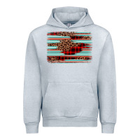Heather Grey leopard serape background Urban Hoodie - BarkalooDesign