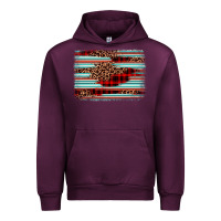 Mauve Wine leopard serape background Urban Hoodie - BarkalooDesign
