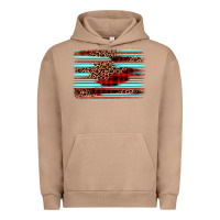 Pigment Burro leopard serape background Urban Hoodie - BarkalooDesign