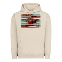 Pigment French Oak leopard serape background Urban Hoodie - BarkalooDesign