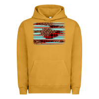 Pigment Peanut Butter leopard serape background Urban Hoodie - BarkalooDesign