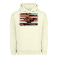 Pigment Pistachio leopard serape background Urban Hoodie - BarkalooDesign