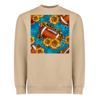 Mushroom american football with leopard Heavyweight Sweatshirt - BundleAndBundleShop