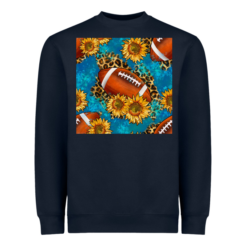 American Football With Leopard Heavyweight Sweatshirt by BundleAndBundleShop | Teevron