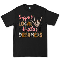 Black support local hustlers and dreamers Premium Tee - Artiststas