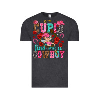Vintage Black Cupid find me a cowboy Valentine's Day Vintage Tee - HowdyJamesFarm