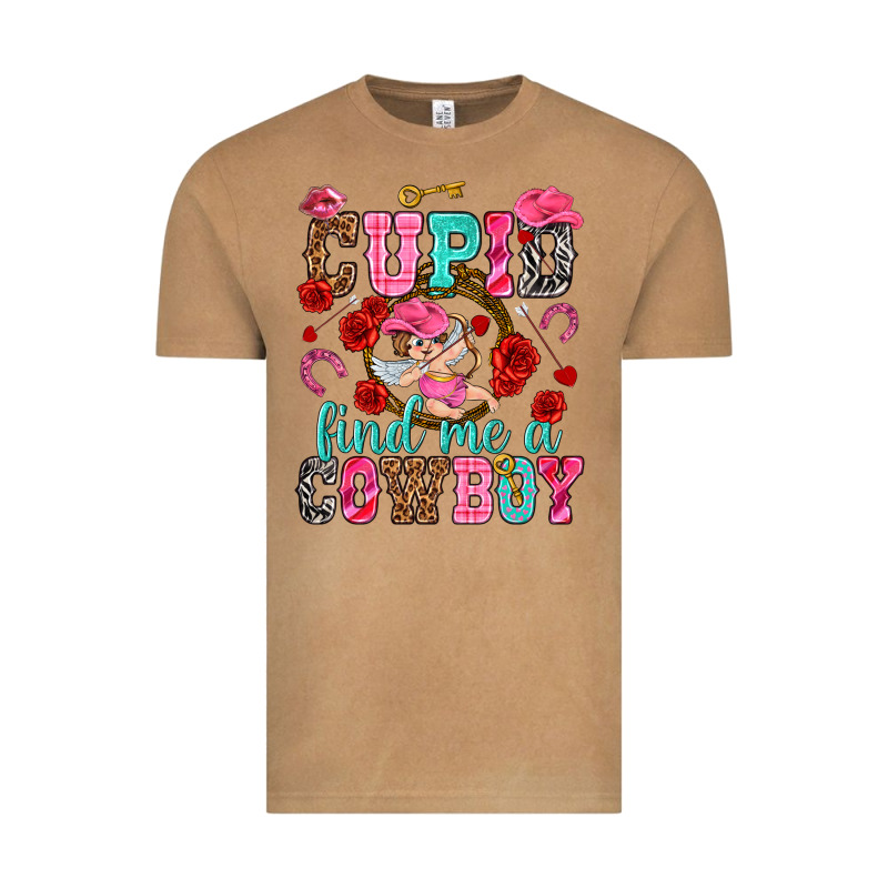 Cupid Find Me A Cowboy Valentine's Day Vintage Tee by HowdyJamesFarm | Teevron