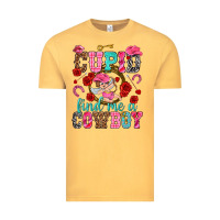 Vintage Mustard Cupid find me a cowboy Valentine's Day Vintage Tee - HowdyJamesFarm