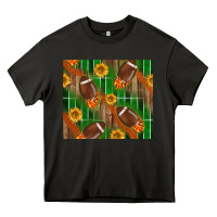 Asphalt american football with sunflower tumbler Heavy Core Tee - BundleAndBundleShop