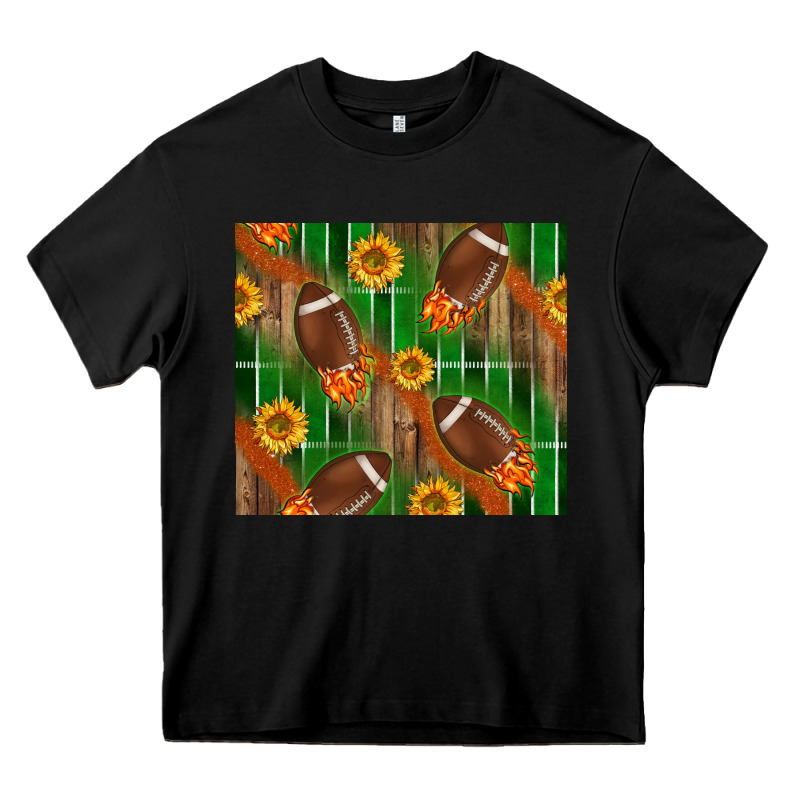 American Football With Sunflower Tumbler Heavy Core Tee by BundleAndBundleShop | Teevron