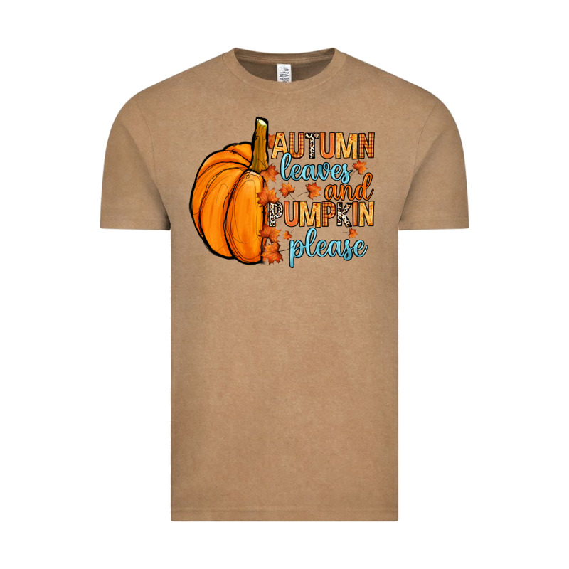 Autumn Leaves And Pumpkin Please Vintage Tee by RanaPortraitStore | Teevron