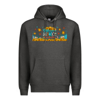 Charcoal Heather difference maker teacher life libbey glass Premium Hoodie - BundleAndBundleShop