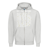 Dove Grey Why I am a Democrat cool political outfit for democrats Long Sleeve Zipper Hoodie - lanVoArt