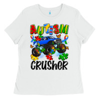 White autism crusher Ladies Tee - Artiststas