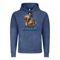 Vintage Denim Little Cowboy Midilli Horse kid boy Vintage Hoodie - HowdyJamesFarm