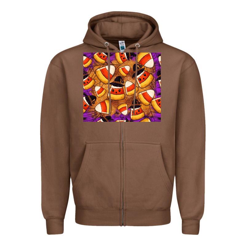 Candy Pattern Zipper Hoodie by CowhideDigitalArt | Teevron