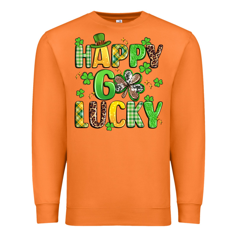 Happy Go Lucky Premium Sweatshirt by Artiststas | Teevron