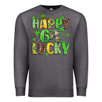 Charcoal Heather happy go lucky Premium Sweatshirt - Artiststas