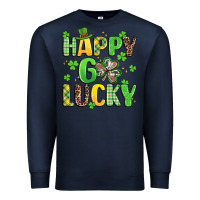 Navy happy go lucky Premium Sweatshirt - Artiststas