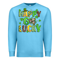 Ocean Blue happy go lucky Premium Sweatshirt - Artiststas