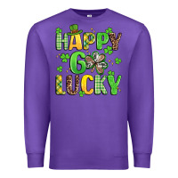 Purple happy go lucky Premium Sweatshirt - Artiststas