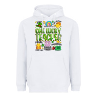 White one lucky teacher lucky charm Heavyweight Hoodie - Artiststas