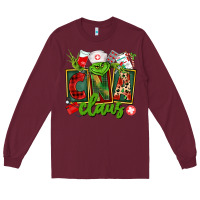 Burgundy cna  certified nursing assistant claus Long Sleeve Tee - CowGirlArtShop