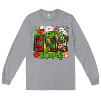 Heather Grey cna  certified nursing assistant claus Long Sleeve Tee - CowGirlArtShop
