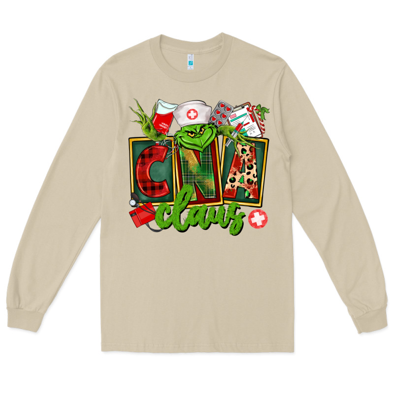 Cna  Certified Nursing Assistant Claus Long Sleeve Tee by CowGirlArtShop | Teevron