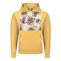 Vintage Mustard usa land of the free because of the brave Vintage Hoodie - TumblerDesignByShophia