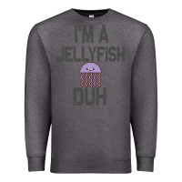 Charcoal Heather i m a jellyfish duh halloween costume Premium Sweatshirt - lanVoArt