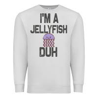 Dove Grey i m a jellyfish duh halloween costume Premium Sweatshirt - lanVoArt