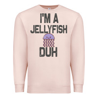 Pale Pink i m a jellyfish duh halloween costume Premium Sweatshirt - lanVoArt