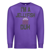 Purple i m a jellyfish duh halloween costume Premium Sweatshirt - lanVoArt