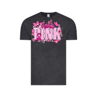 Vintage Black Think pink Cancer Awareness Vintage Tee - HowdyJamesFarm