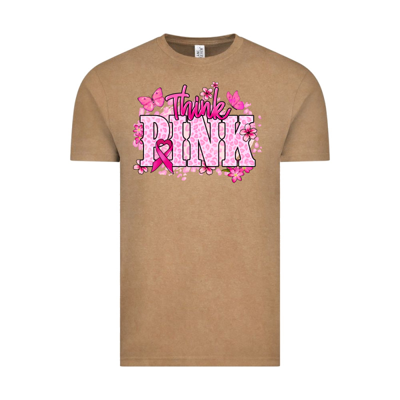 Think Pink Cancer Awareness Vintage Tee by HowdyJamesFarm | Teevron