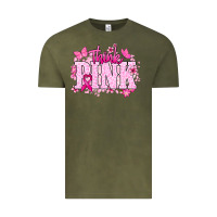 Vintage Olive Think pink Cancer Awareness Vintage Tee - HowdyJamesFarm
