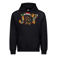 Black dachshund puppy christmas joy Urban Hoodie - BarkalooDesign