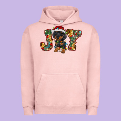 Dachshund Puppy Christmas Joy Urban Hoodie Designed By Barkaloodesign