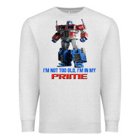 Oatmeal Heather optimus prime 2 Premium Sweatshirt - lanVoArt