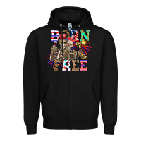 Black boy grandma Zipper Hoodie - CowhideDigitalArt