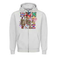 Dove Grey boy grandma Zipper Hoodie - CowhideDigitalArt