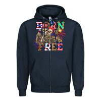 Navy boy grandma Zipper Hoodie - CowhideDigitalArt