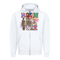 White boy grandma Zipper Hoodie - CowhideDigitalArt